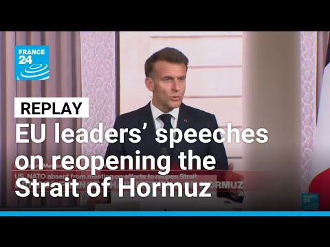 REPLAY: EU leaders deliver joint statement on Strait of Hormuz opening • FRANCE 24 English