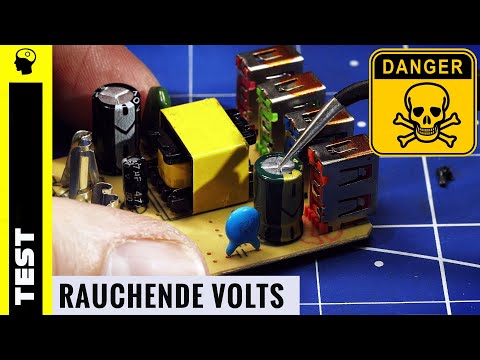 Lebensgefährlicher Betrug - qualmender USB Lader