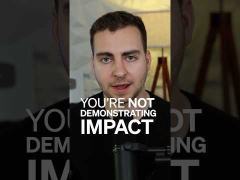75% of resumes DON'T even get read because its not demonstrating impact💣Let me break it down☝️