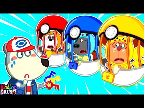 Wolfoo решает задачу 1000 ключей для спасения покемонов! | Мультик для детей | Wolfoo Russian