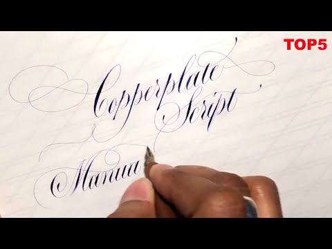 TOP 5 COPPERPLATE SCRIPT CALLIGRAPHERS