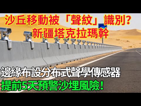 沙丘移動被「聲紋」識別？新疆塔克拉瑪幹邊緣布設分布式聲學傳感器，提前5天預警沙埋風險！#科普#國際觀點#熱門#生態修複#沙漠 #沙丘 #塔克拉瑪幹 #新疆 #傳感器 #預警
