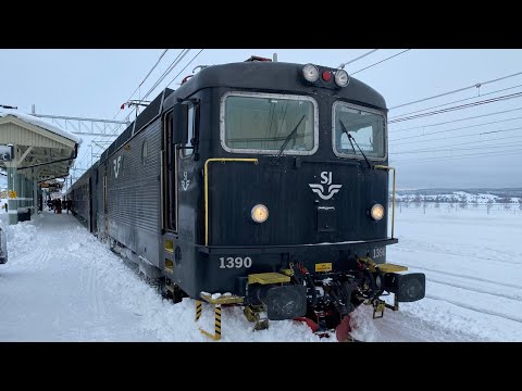 WINTER TRAIN in SWEDEN - 4K Train Driver’s View (Stockholm to Falun)