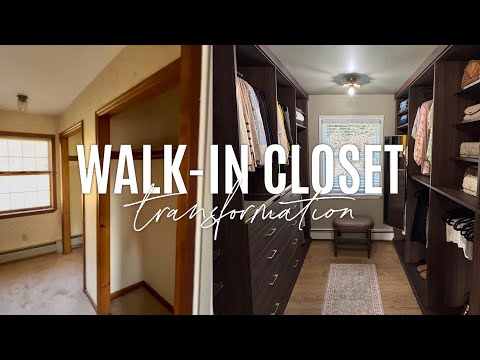 WALK-IN CLOSET TRANSFORMATION | Designing My Dream Closet + Organizing
