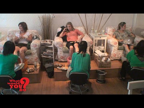 Customer is rude to Asian American nail salon staff l First broadcast on 06/07/2013