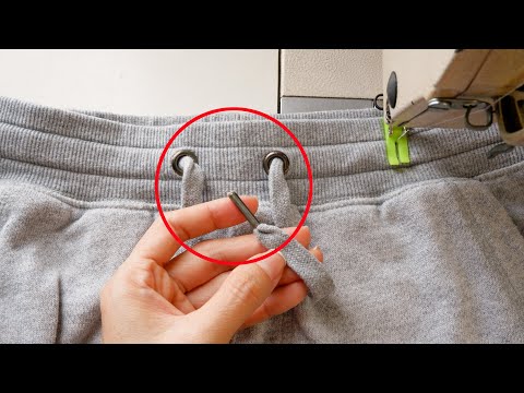 Sewing Tips And Tricks For Elastic WaistBand With Drawstring | Thuy Sewing