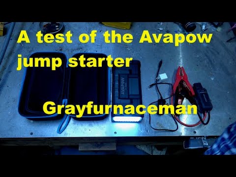 A test of the Avapow A68 jump starter