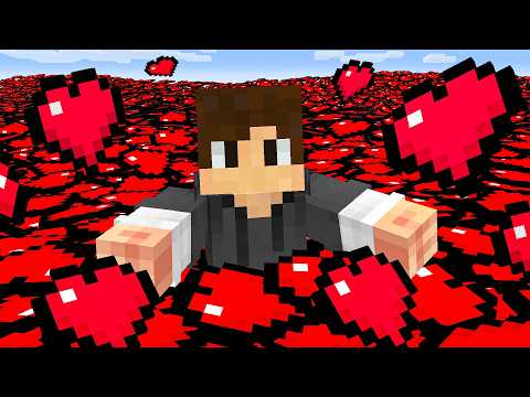 Minecraft, But I Gain 1,000,000 Hearts
