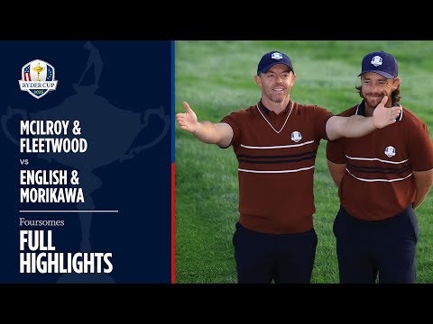 McIroy & Fleetwood vs English & Morikawa | Saturday Foursomes | Full Highlights | 2025 Ryder Cup