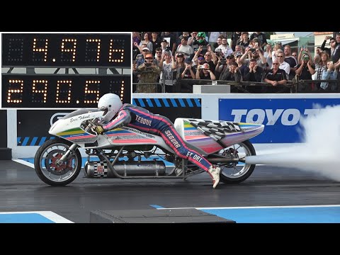 THE QUICKEST BIKE IN THE WORLD! - ERIC TEBOUL ROCKET BIKE AT SANTA POD RACEWAY