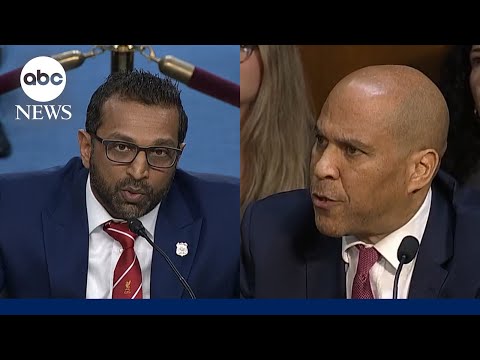 Cory Booker and Kash Patel clash at Senate oversight hearing
