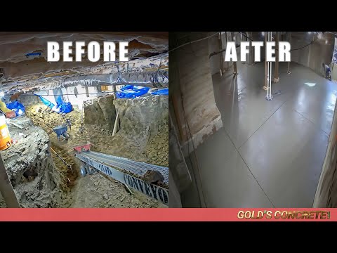 Digging Out a Massive BASEMENT From Start to Finish - Time-lapse