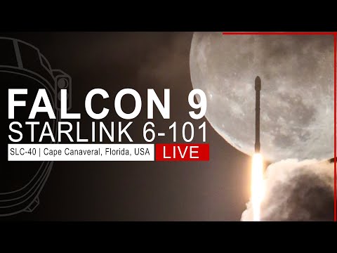 SpaceX Launches Starlink 6-101 Mission from Cape Canaveral, Florida