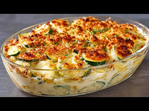 Grandma's potato zucchini casserole that everyone raves about! Nobody knows the recipe!