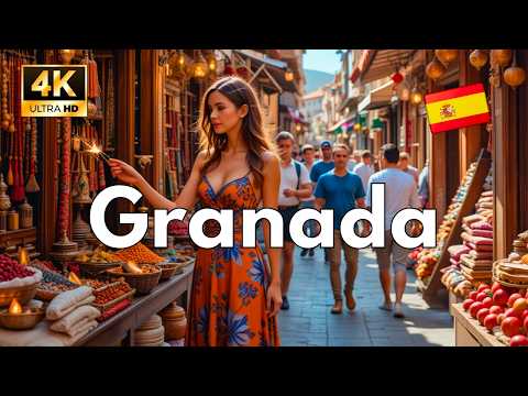 Granada - Spain 💃🏻| The city you should see before you die ☠️ | Walking tour 4K