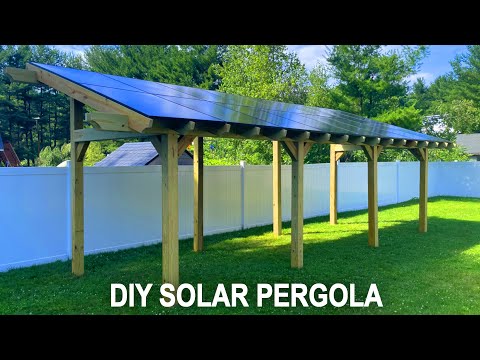 Building a DIY Solar Pergola | Step By Step