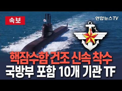 [🔴속보] 핵잠수함 건조 신속 착수…국방부·기재부·외교부 등 10개 기관 TF 출범/ 연합뉴스TV(YonhapnewsTV)