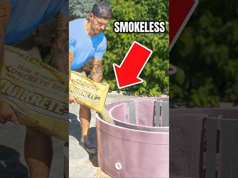 DIY Smokeless Fire-Pit Using Foam & Concrete
