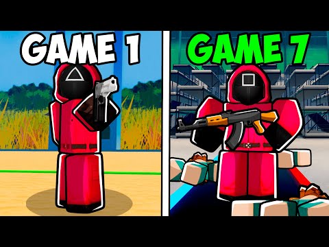 Becoming a PLAYABLE GUARD in EVERY Squid Games...