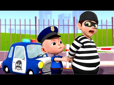 Super Police Car Lost Siren 🚓 | Car Repair Song + Police Song | Rosoo Nursery Rhymes & Kids Songs