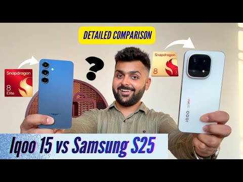 Iqoo 15 vs Samsung S25 Comparison - Detailed Camera, Performance & Battery Test!