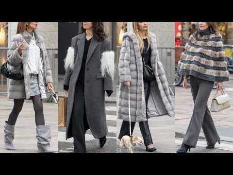HOW TO DRESS STYLISH LIKE MILAN FASHIONISTAS  🇮🇹 ITALY STREET STYLE WINTER TRENDS | LUXURY SHOPPING 
