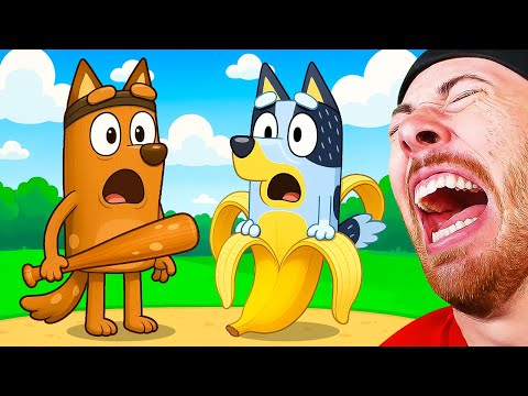 TRY NOT TO LAUGH: Bluey Gets Invaded by Brainrot?!