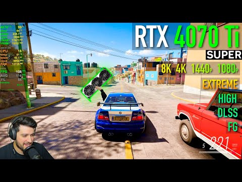 RTX 4070 Ti SUPER - Forza Horizon 5 - 1080p, 1440p, 4K, 8K