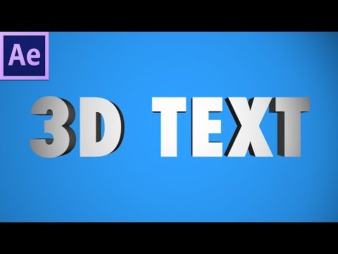 How to create 3D TEXT in Adobe After Effects! (Lights, Cameras, Animation) (Tutorial)