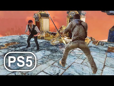 UNCHARTED 3 PS5 Remastered Final Boss Fight & Ending 4K ULTRA HD