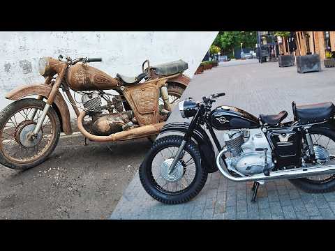 Full Restoration of 60 Years Old ruined Classic Motorcycle