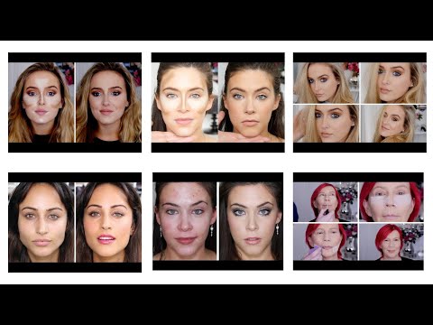SIX FULL MAKEUP TUTORIALS - CONTOURING - COVERING ACNE - KYLIE JENNER - OVER 40S - DRUG STRORE GLAM!