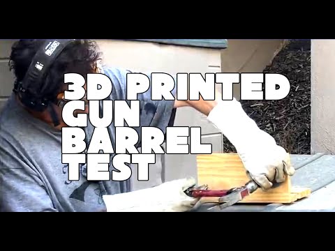 3D Printed Gun Barrel Test... with exciting results....