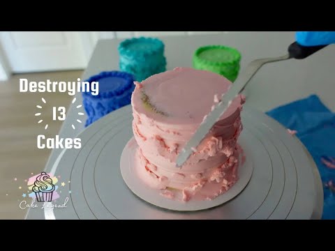 EXTREMELY UNSATISFYING CAKE SCRAPE COMPILATION! (Watch at your own risk)