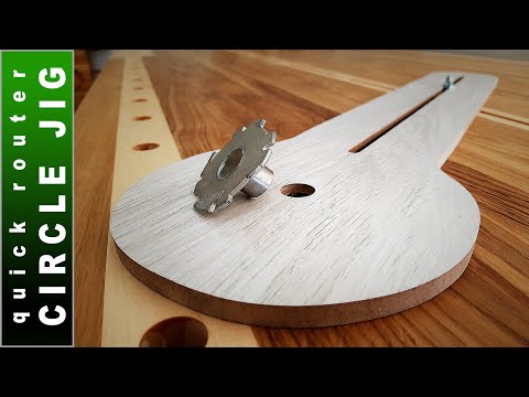 How to Make a Quick Router Circle Jig - DIY