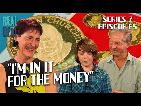 How much can TICKLED dealer fork out for 18 carat Churchill coins? | Dickinson's Real Deal | S7 Ep65