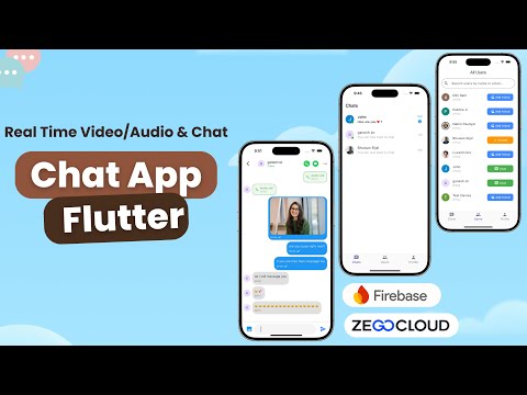 Flutter Chat App with Firebase  - Real Time Chat, Video and Audio Call, ZEGOCLOUD, Riverpod