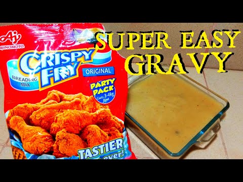 HOW TO MAKE GRAVY USING CRISPY FRY BREADING MIX| GRAVY HACK