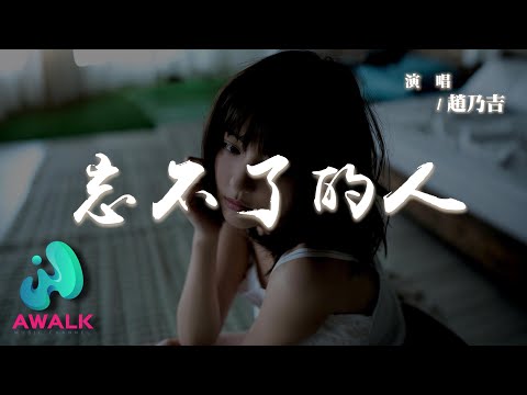 趙乃吉 - 忘不了的人『我忘不了的人為何最先忘了我，難道掏出真心就活該沒好結果。』【動態歌詞 | Pinyin Lyrics】【AWALK MUSIC】
