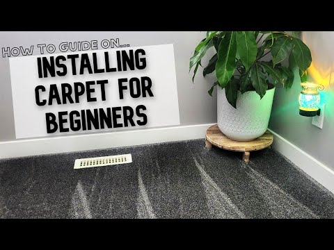 How to Install Carpet in a small room // Step by step for beginners