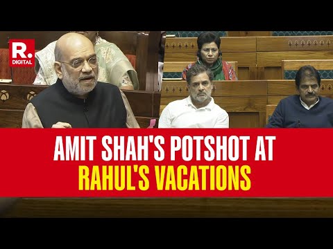 'PM Has Not Taken A Single Off-Day" : Amit Shah Takes A Dig At LoP Rahul Gandhi's Foreign Trips