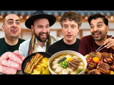 British people try Korean Lunar New Year Meal!