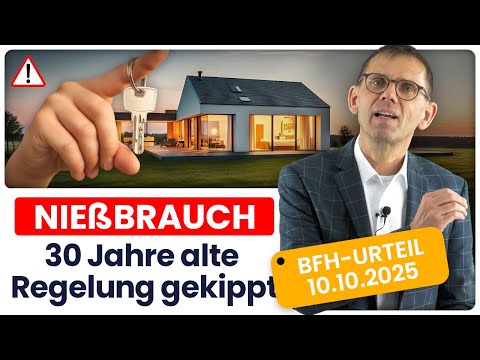 Waiver of usufruct rights for real estate in 2025: Federal Fiscal Court overturns 30-year-old pra...