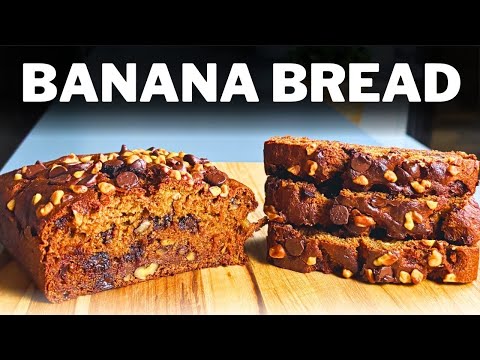 Easy BANANA BREAD Recipe » A Healthier Way to Make Delicious Banana Bread