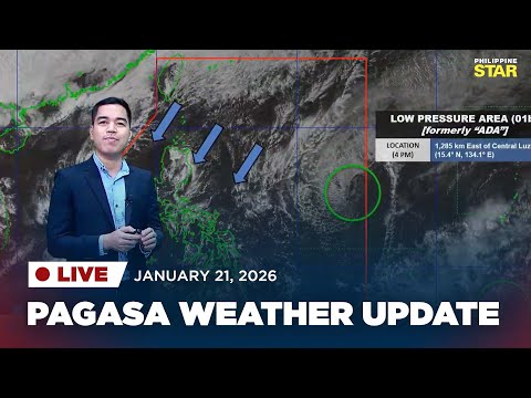 LIVESTREAM: PAGASA Weather Update (January 21, 2026)