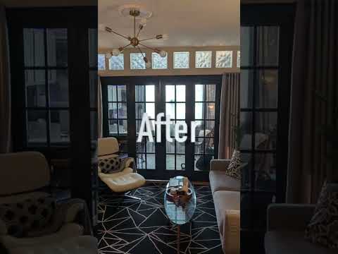 French Doors Before and After #home #interiordesign #homedecor #homerenovation