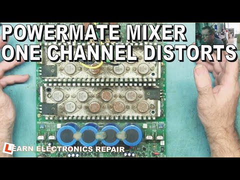 This Powermate 1000 Mixer has one Horribly Distorted channel - and it is not what it seems!