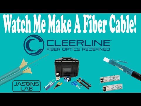 Watch Me Make A Fiber Cable & IT WORKS ! @CleerlineTechnology