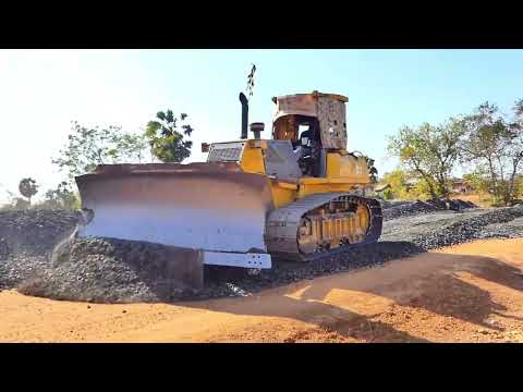 Watch This MASSIVE Bulldozer Build a Perfect Road in Minutes!