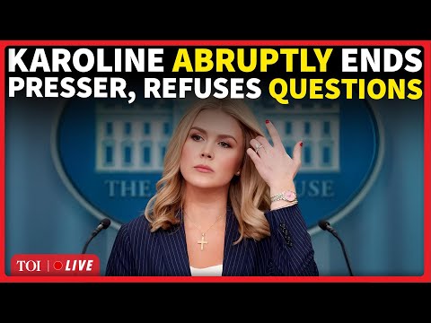 Karoline Leavitt ABRUPTLY Ends Presser, Refuses To Take Questions, Journalists In Shock